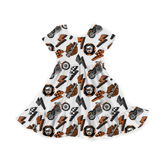 Motorcycle Madness Youth Twirl Dress **PreOrder**