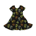 Midnight Monsters Youth Twirl Dress **PreOrder**