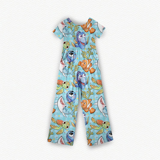 Coral Reef Crew Medically Adaptable Jumpsuit *RTS*