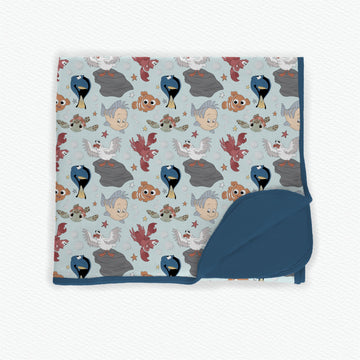 Just Keep Swimming Bamboo Blanket *RTS*