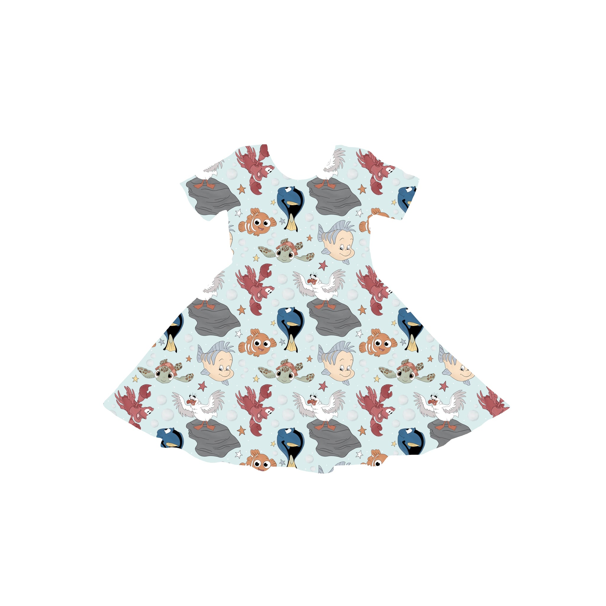 Just Keep Swimming Youth Twirl Dress *RTS*