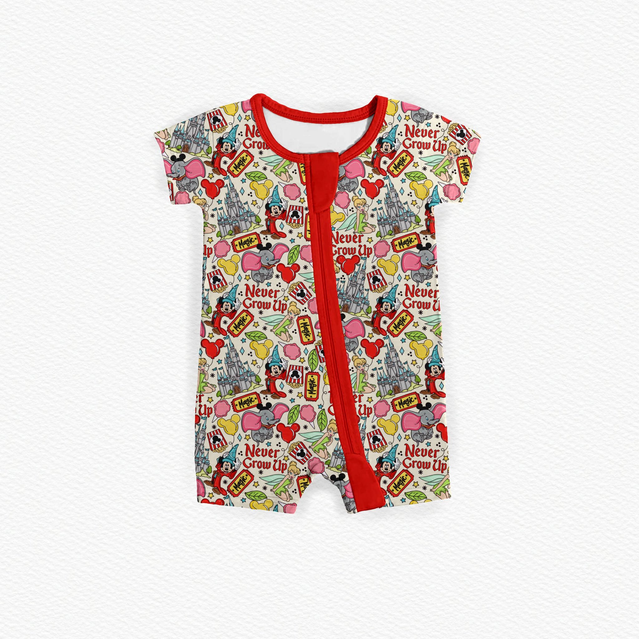 Never Grow Up Medically Adaptable Zipper Shortie *RTS*
