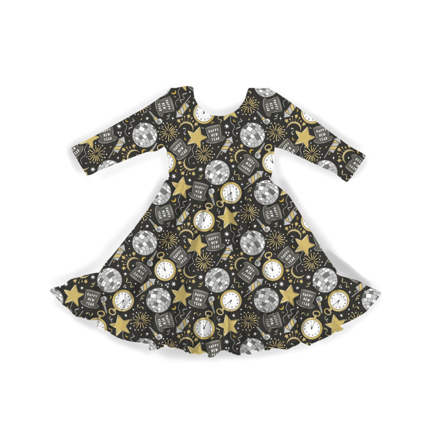 Countdown to Midnight Youth Twirl Dress **PreOrder**