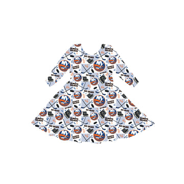 Islanders Hockey Youth Twirl Dress **PreOrder**