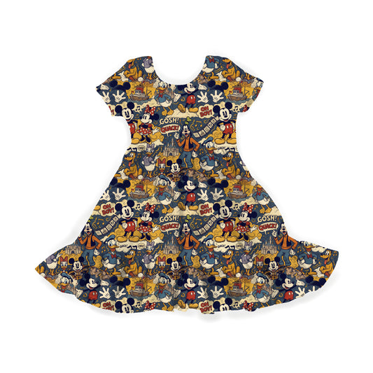 Vintage Toons Youth Twirl Dress **PreOrder**