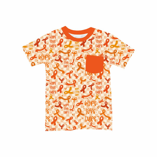 Orange Awareness Ribbon Pocket T-Shirt *RTS*