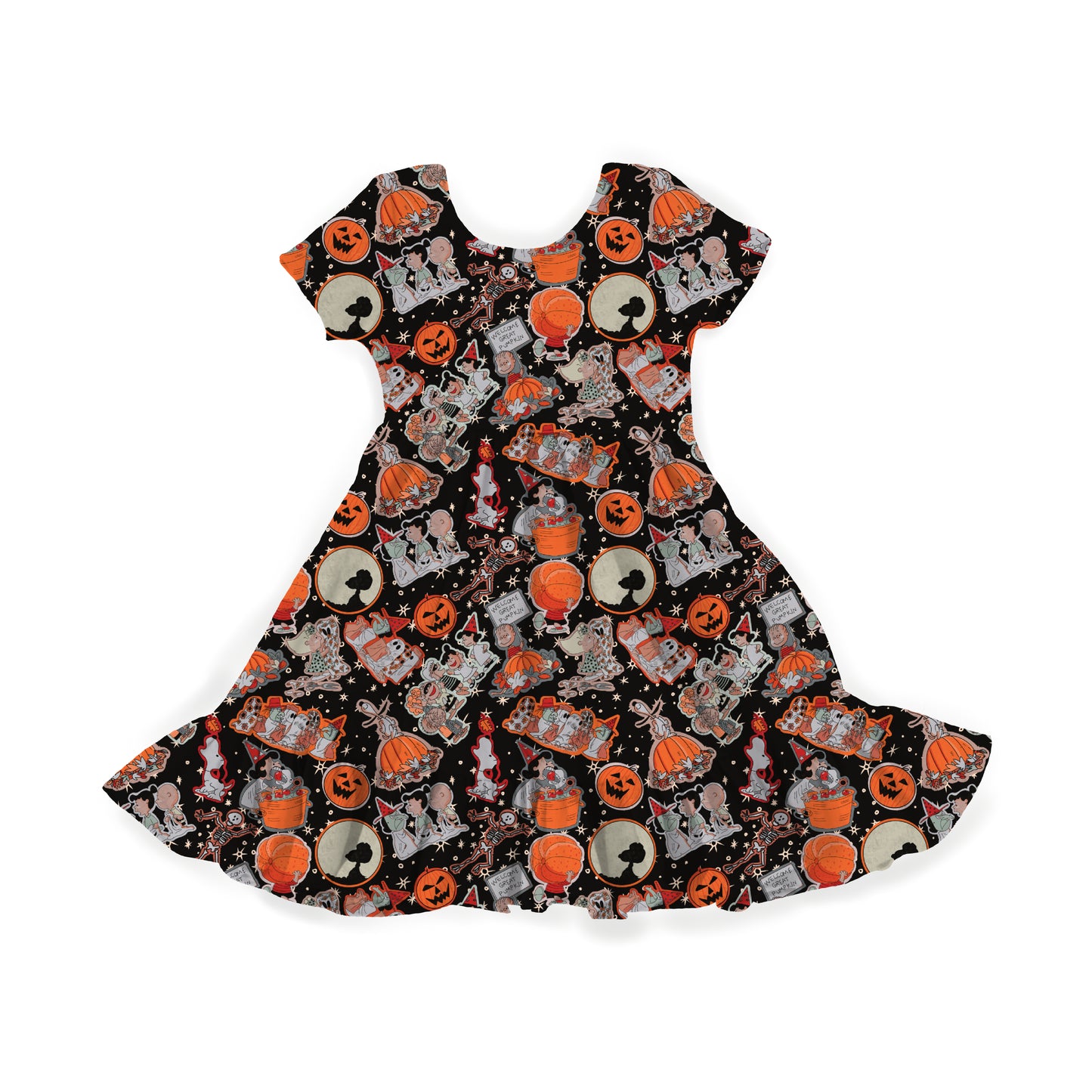 Great Pumpkin Party Youth Twirl Dress **PreOrder**