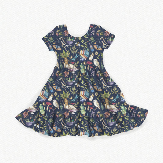 Whimsy Woods Youth Twirl Dress *RTS*
