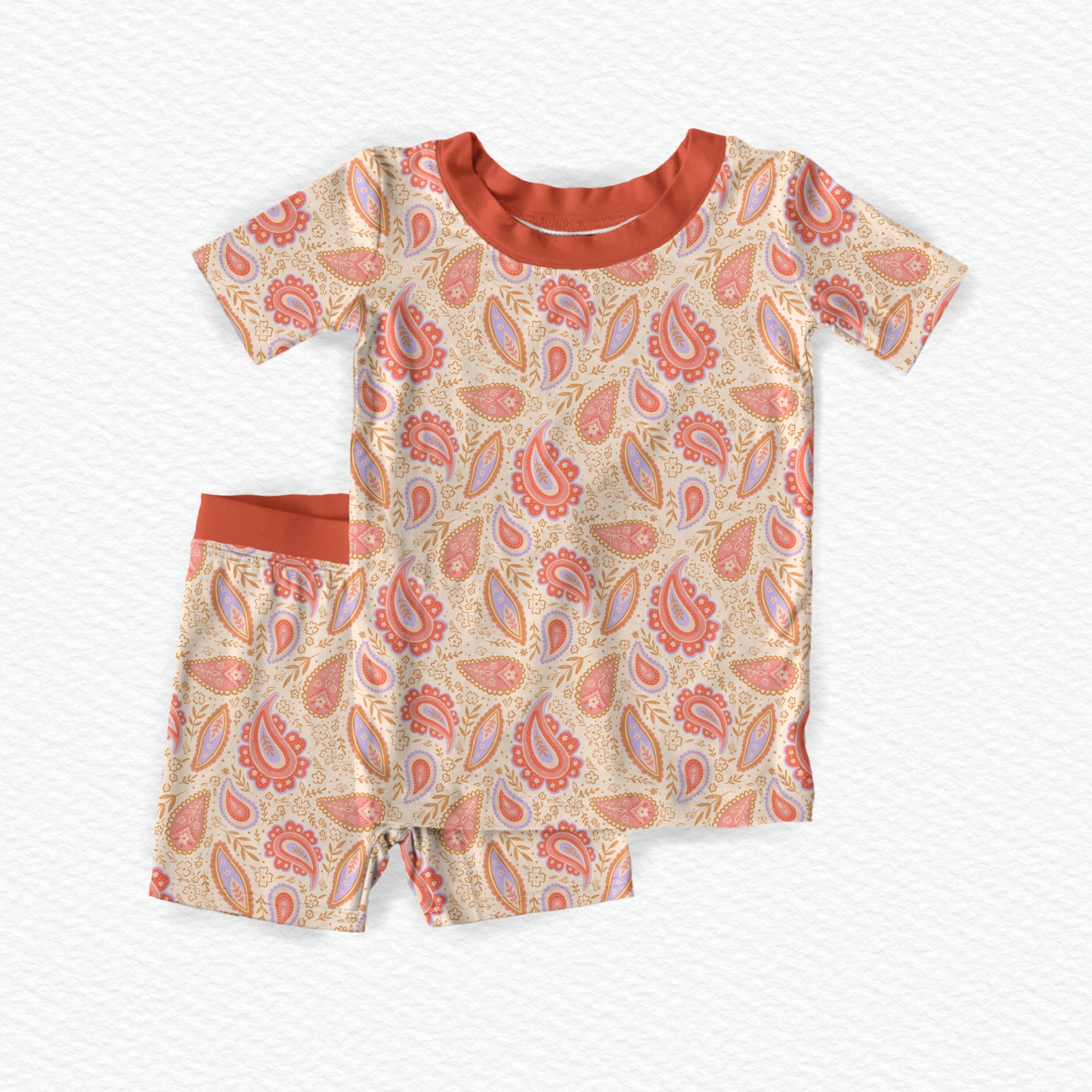 Paisley Pastels  Youth Short Set **PreOrder**