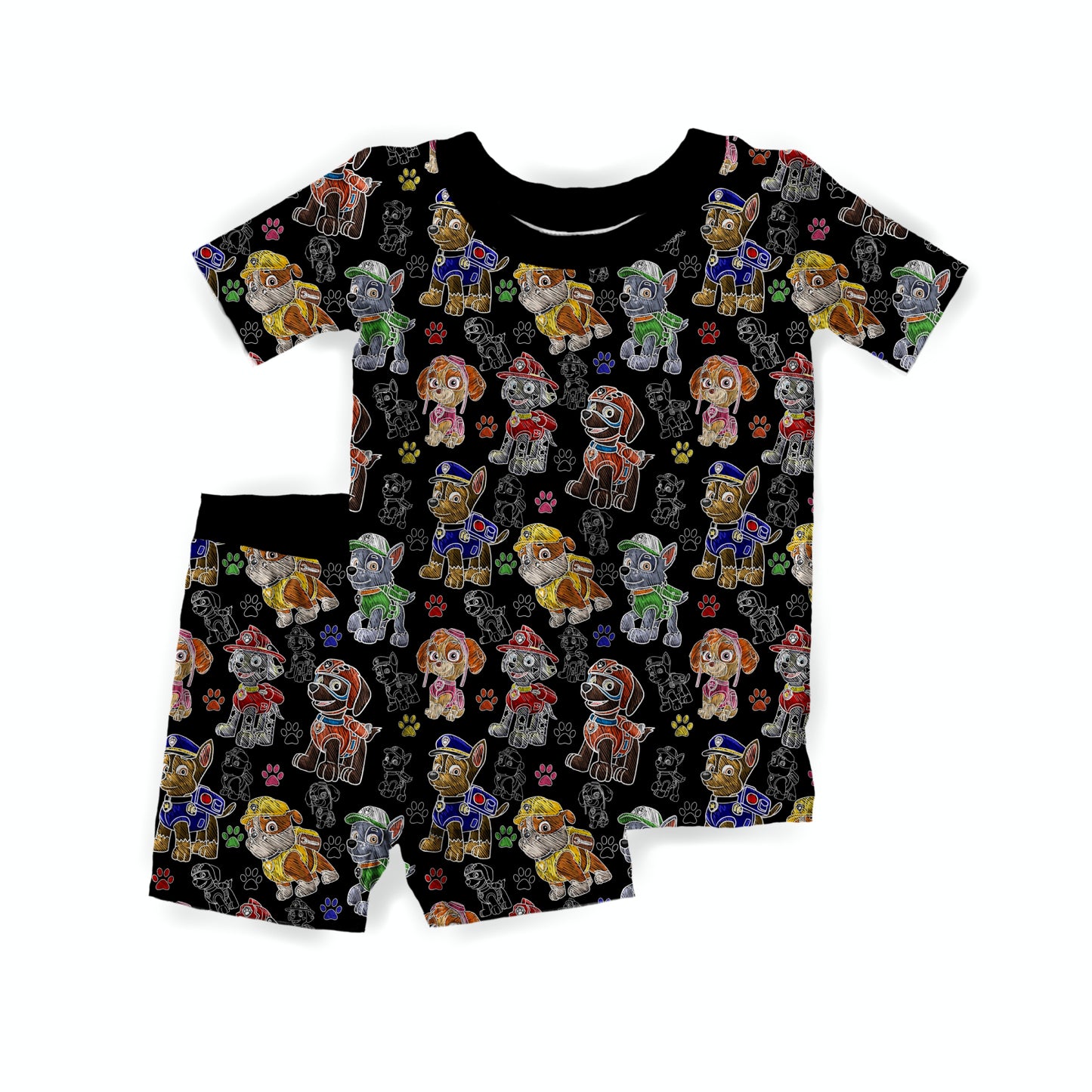 Chalk It Up With The Pups Youth Short Set **PreOrder**