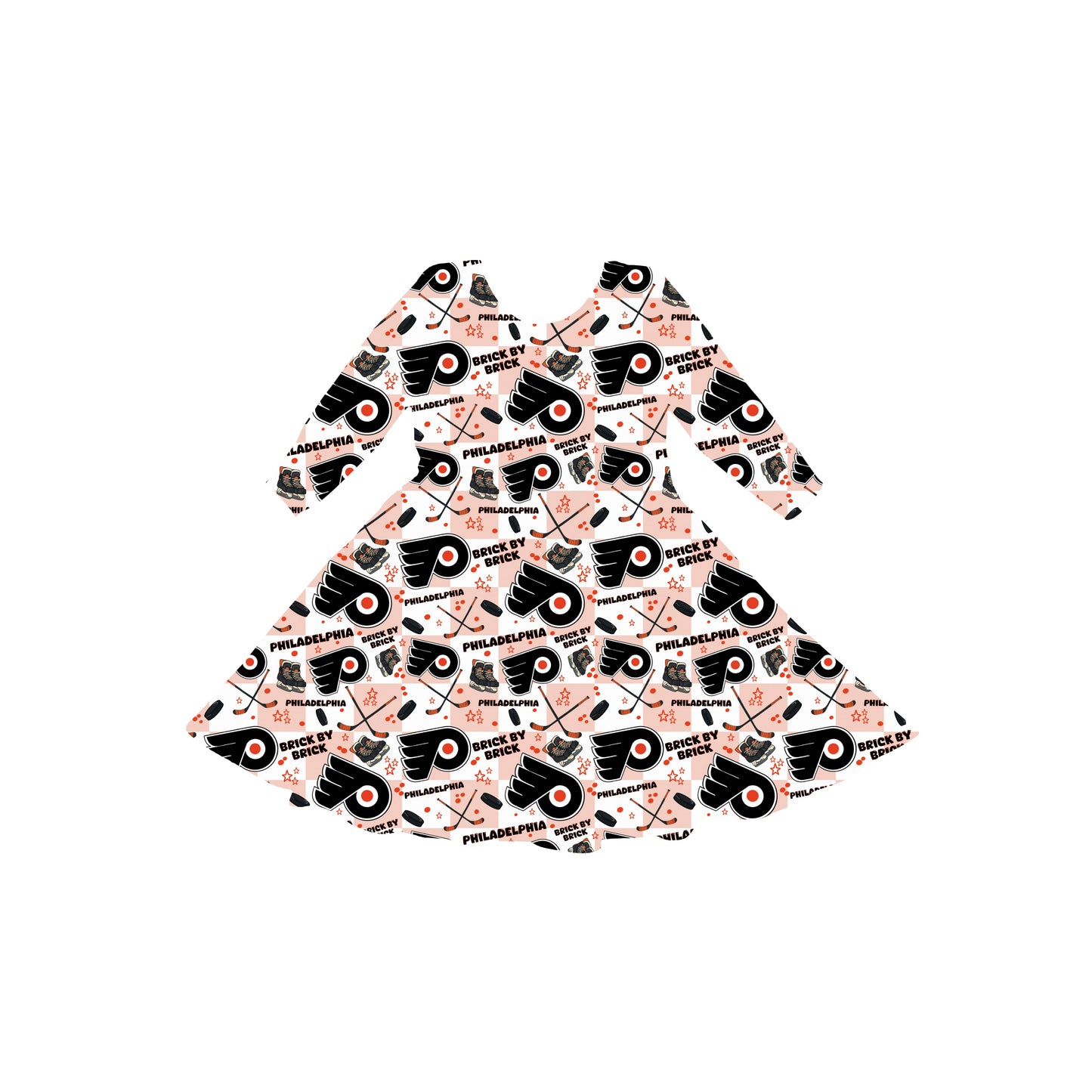 Philadelphia Hockey Youth Twirl Dress *RTS*