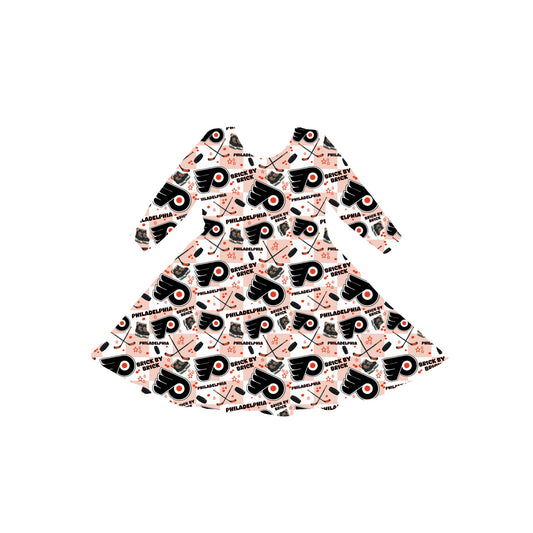 Philadelphia Hockey Youth Twirl Dress *RTS*