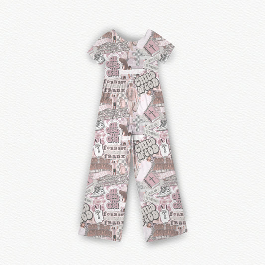 Only Way Is Up Pink Jumpsuit *RTS*