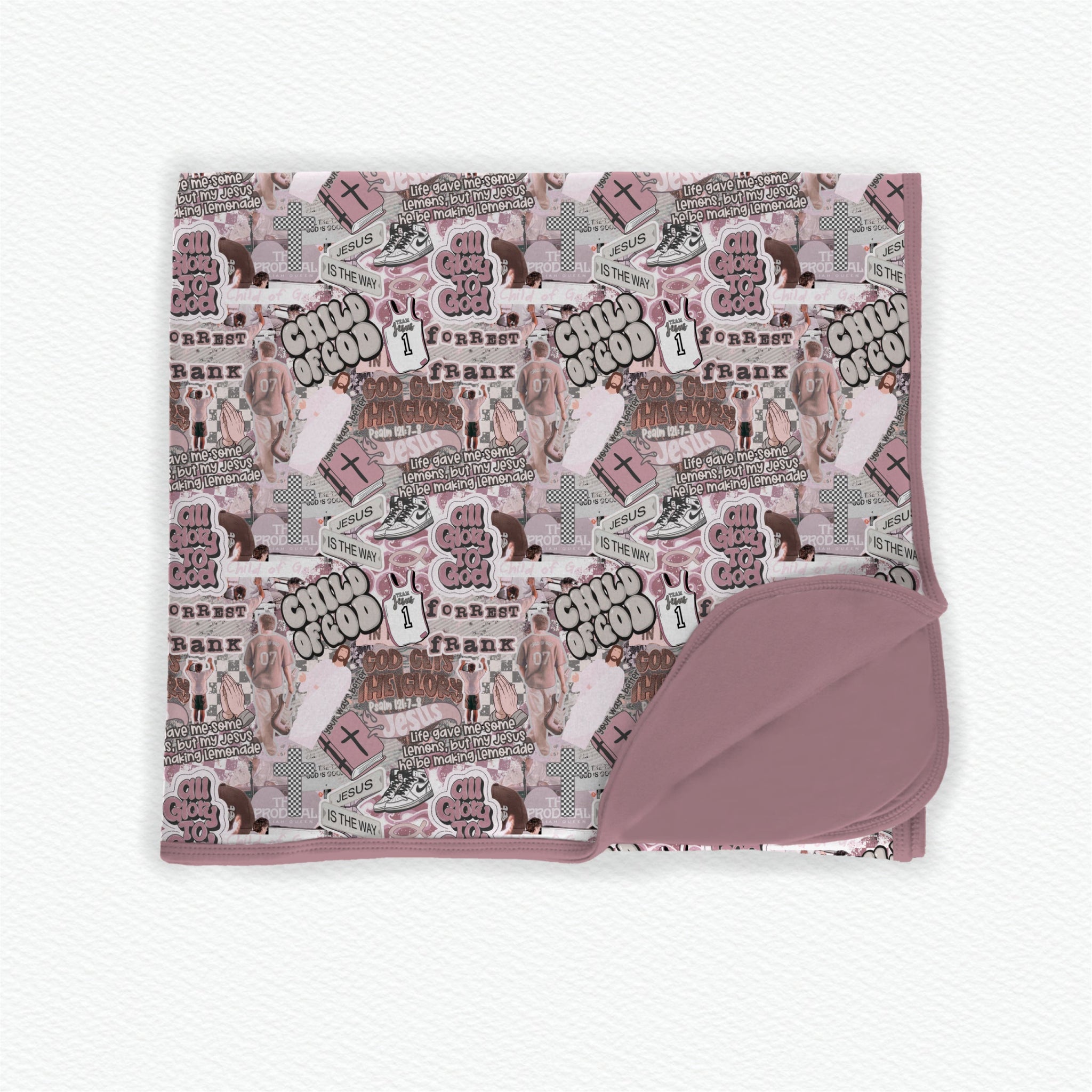 Only Way Is Up PinkBamboo Blanket **PreOrder**