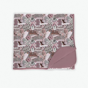 Only Way Is Up PinkBamboo Blanket **PreOrder**