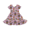 Sweet Spooky Frames Youth Twirl Dress **PreOrder**