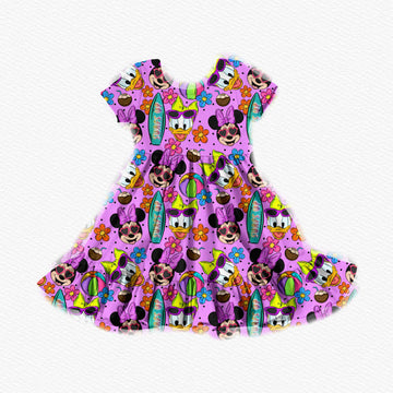 Surf Sweethearts Youth Twirl Dress **PreOrder**