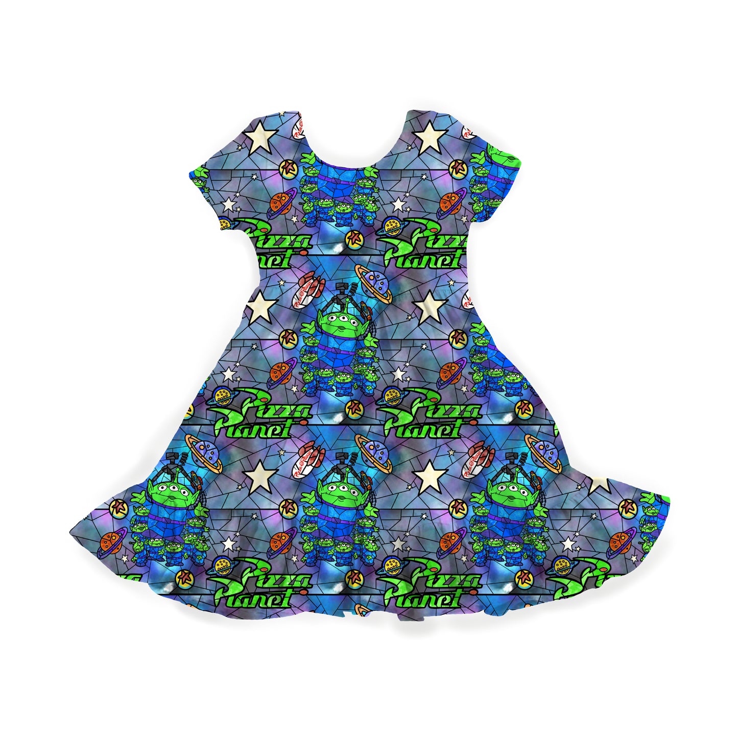Alien Arcade Youth Twirl Dress *RTS*