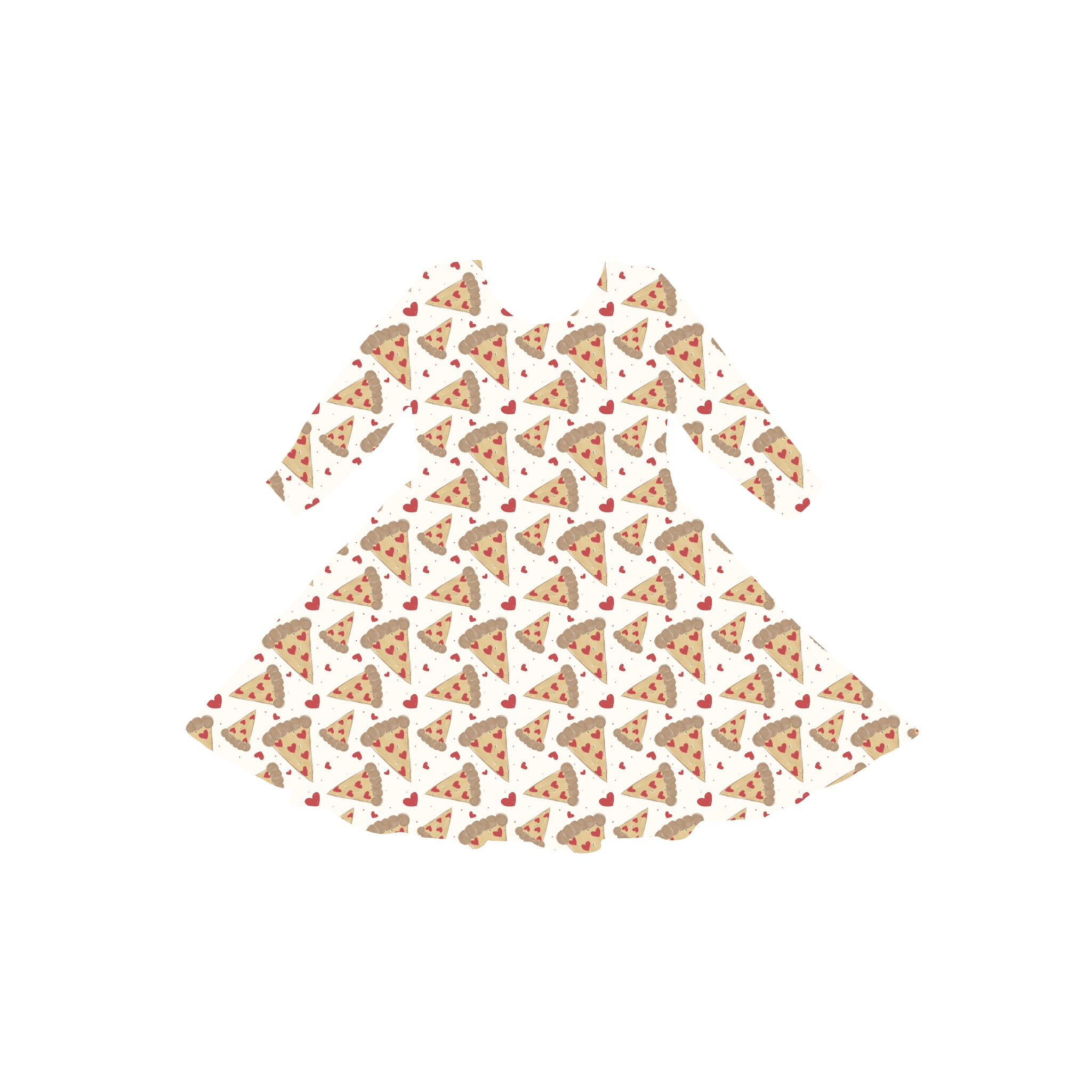 Pizza Lover Youth Twirl Dress **PreOrder**