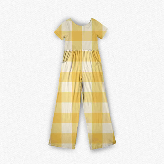 Little Sunshine Squares Jumpsuit *RTS*