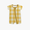 Little Sunshine Squares Medically Adaptable Zipper Shortie *RTS*