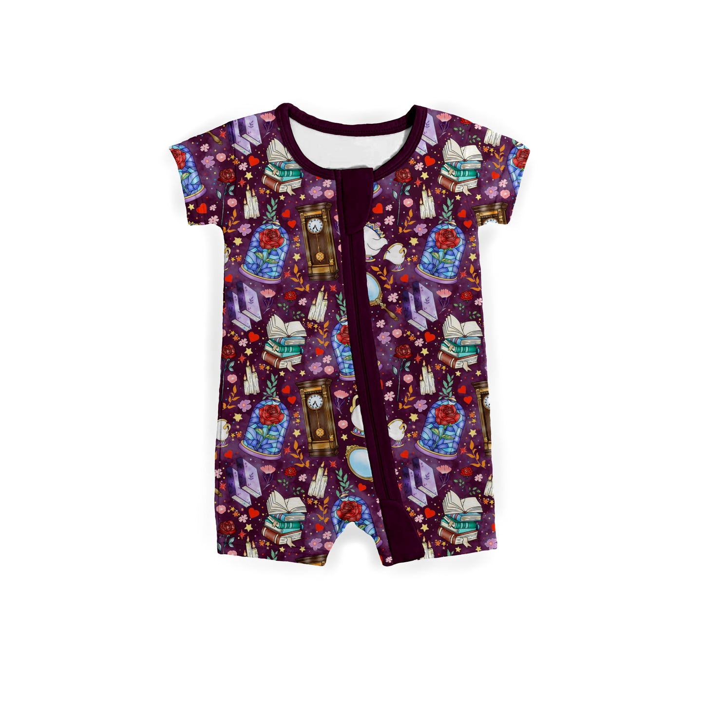 Enchanted Rose Library Medically Adaptable Zipper Shortie *RTS*
