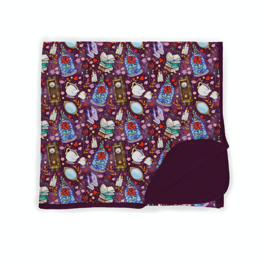 Enchanted Rose Library Bamboo Blanket *RTS*