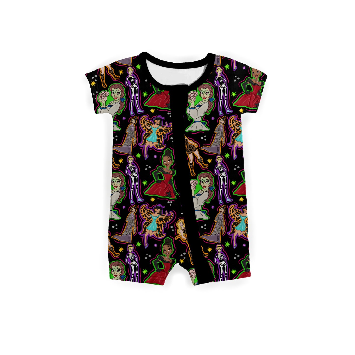 Princesses After Dark Zipper Shortie **PreOrder**