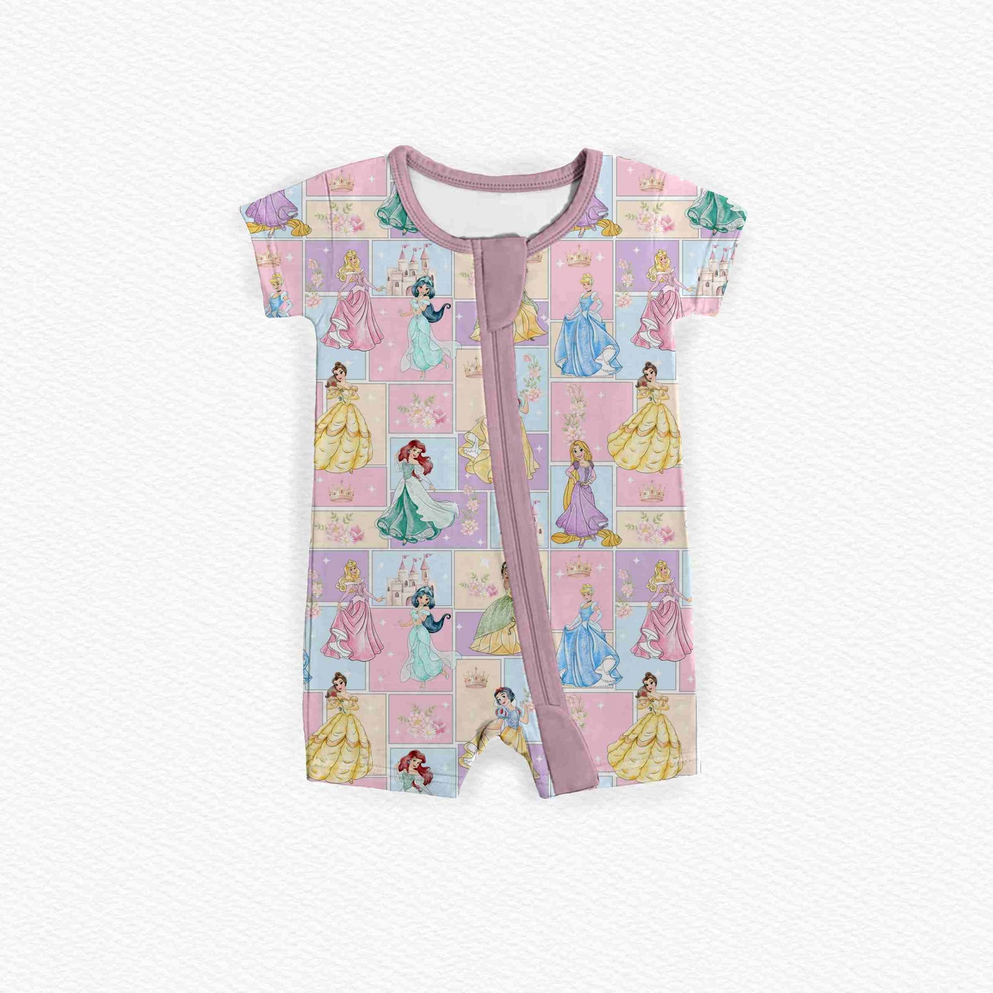 Princess Patchwork Medically Adaptable Zipper Shortie *RTS*