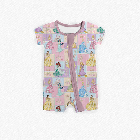 Princess Patchwork Medically Adaptable Zipper Shortie *RTS*