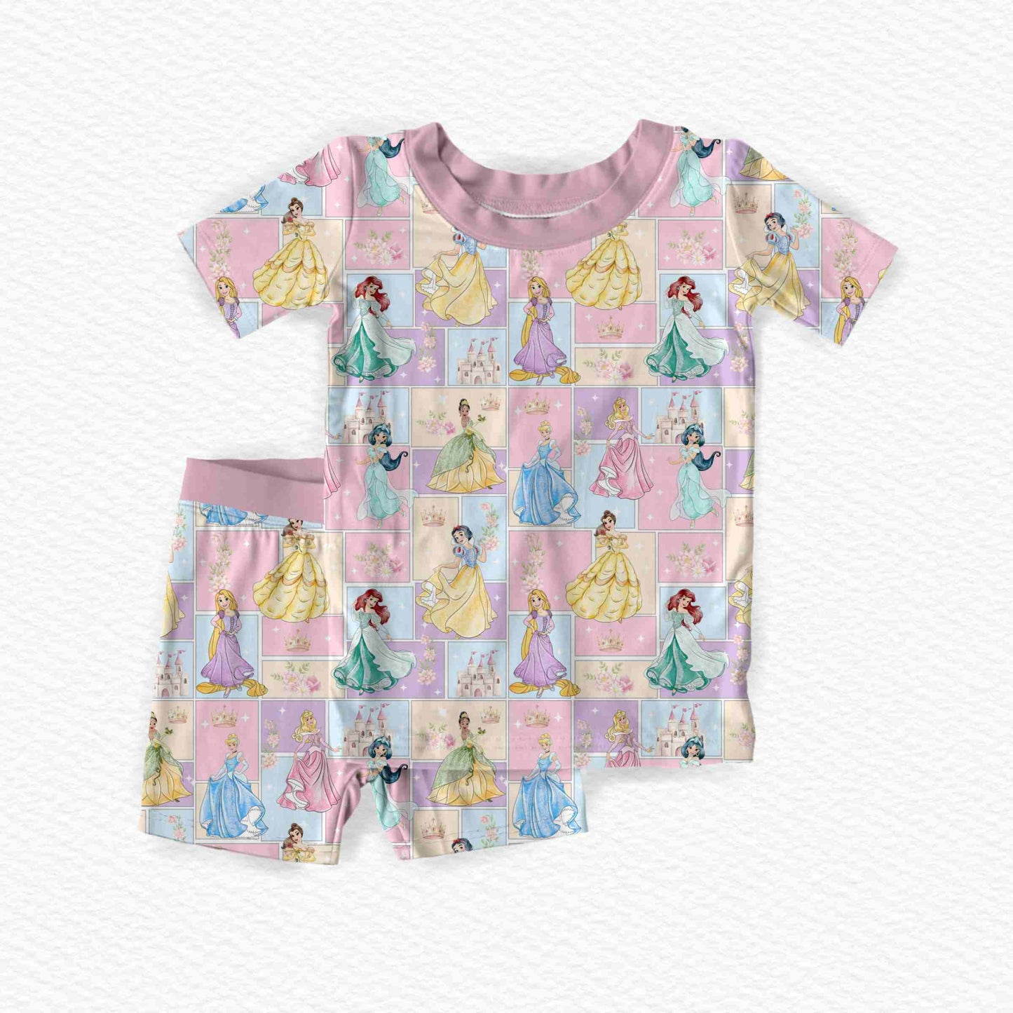 Princess Patchwork Youth Short Set *RTS*