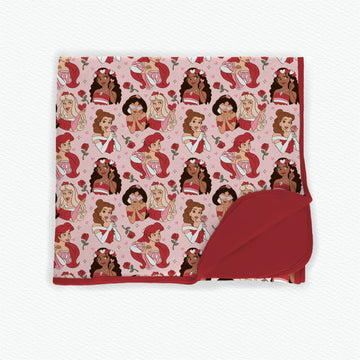 Royal Hearts & RosesBamboo Blanket **PreOrder**