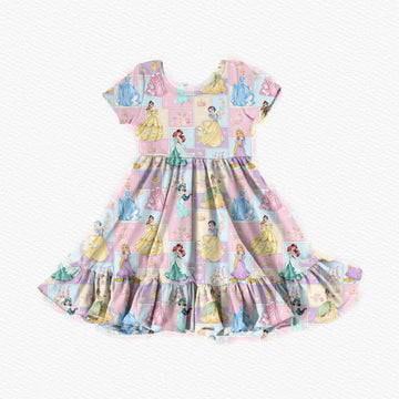 Princess Patchwork Youth Twirl Dress **PreOrder**