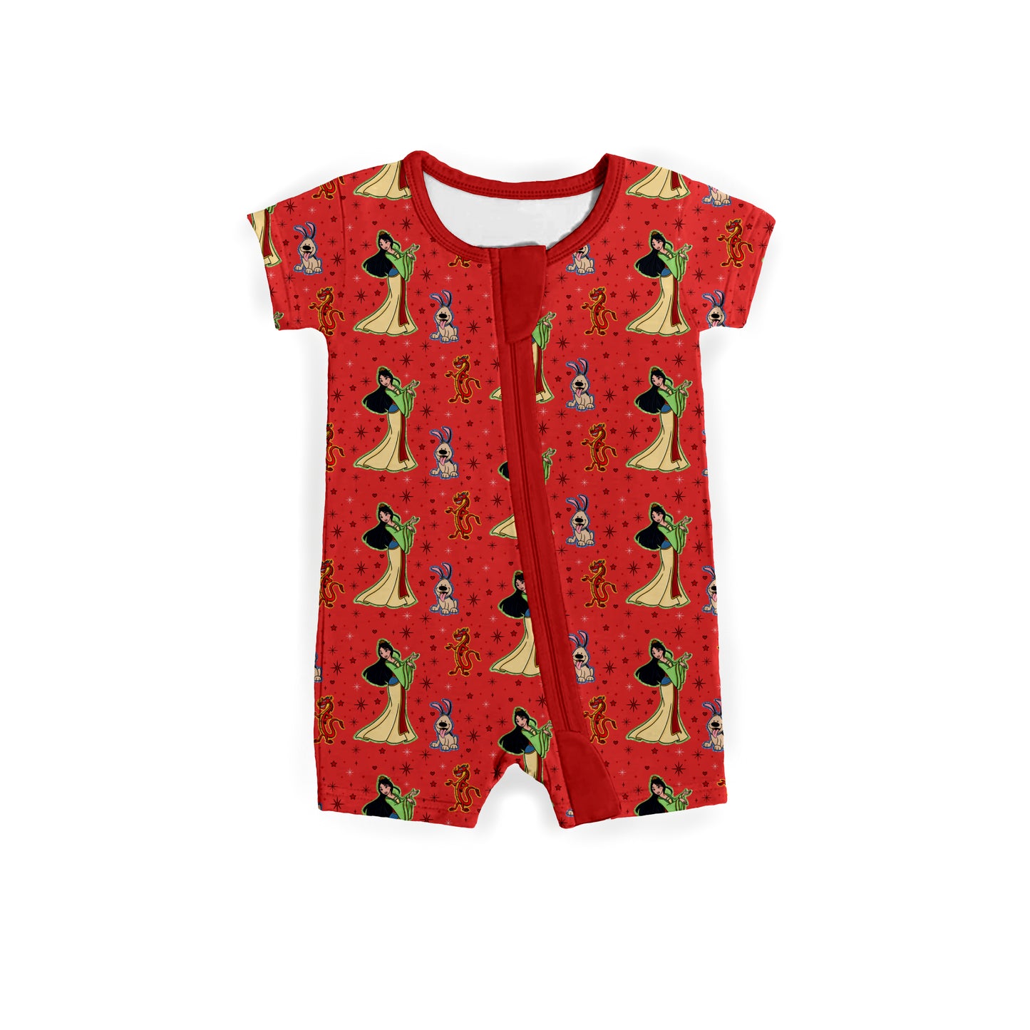 Mulan Magic Medically Adaptable Zipper Shortie *RTS*