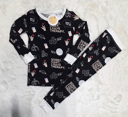 Sorry. Can't. I Have Therapy. Youth Pant Set *RTS*