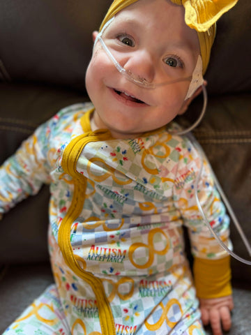 Autism Acceptance Medically Adaptable Zipper Sleeper *RTS*