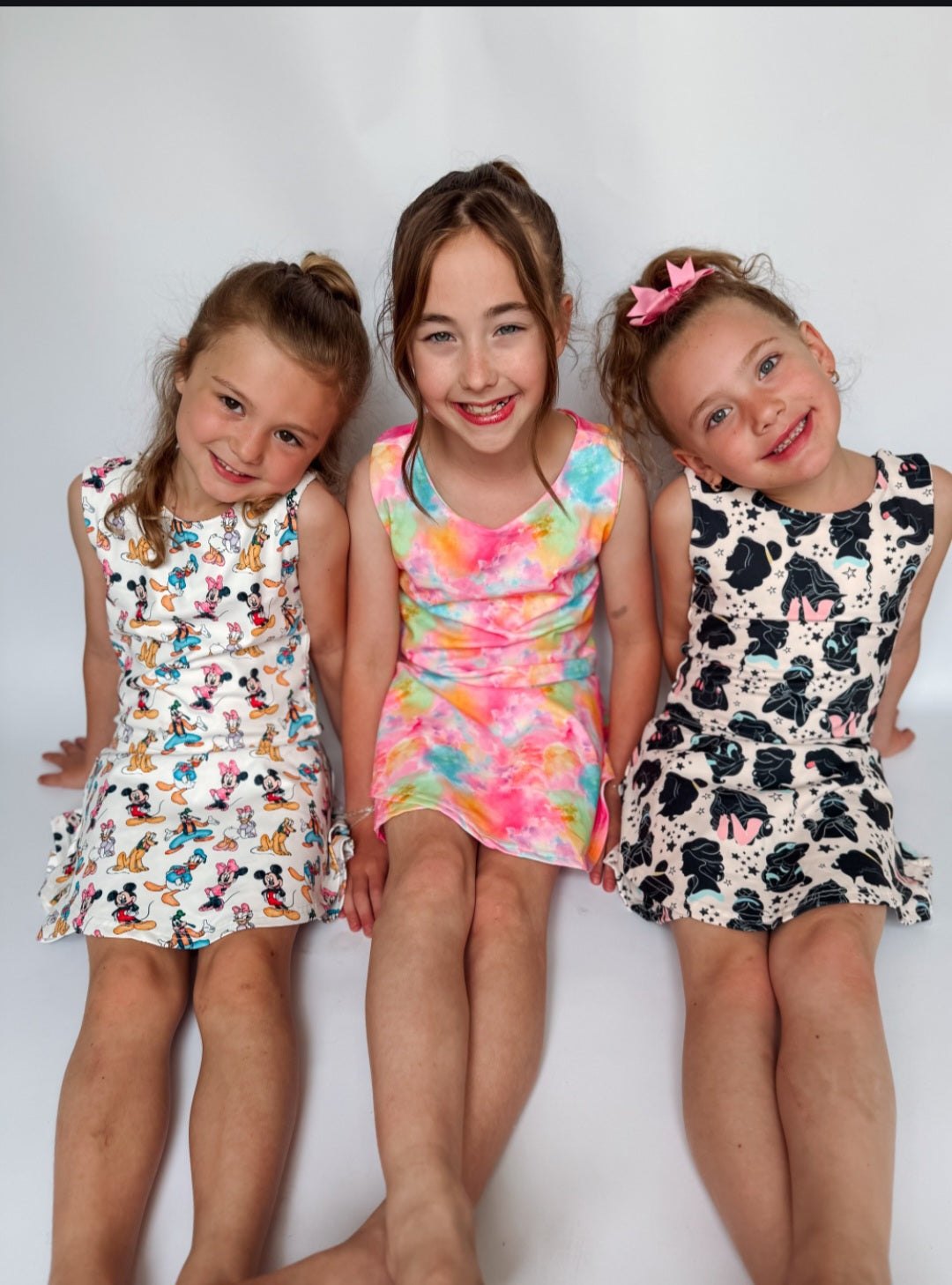 Rainbow Swirl Activewear Skort Set