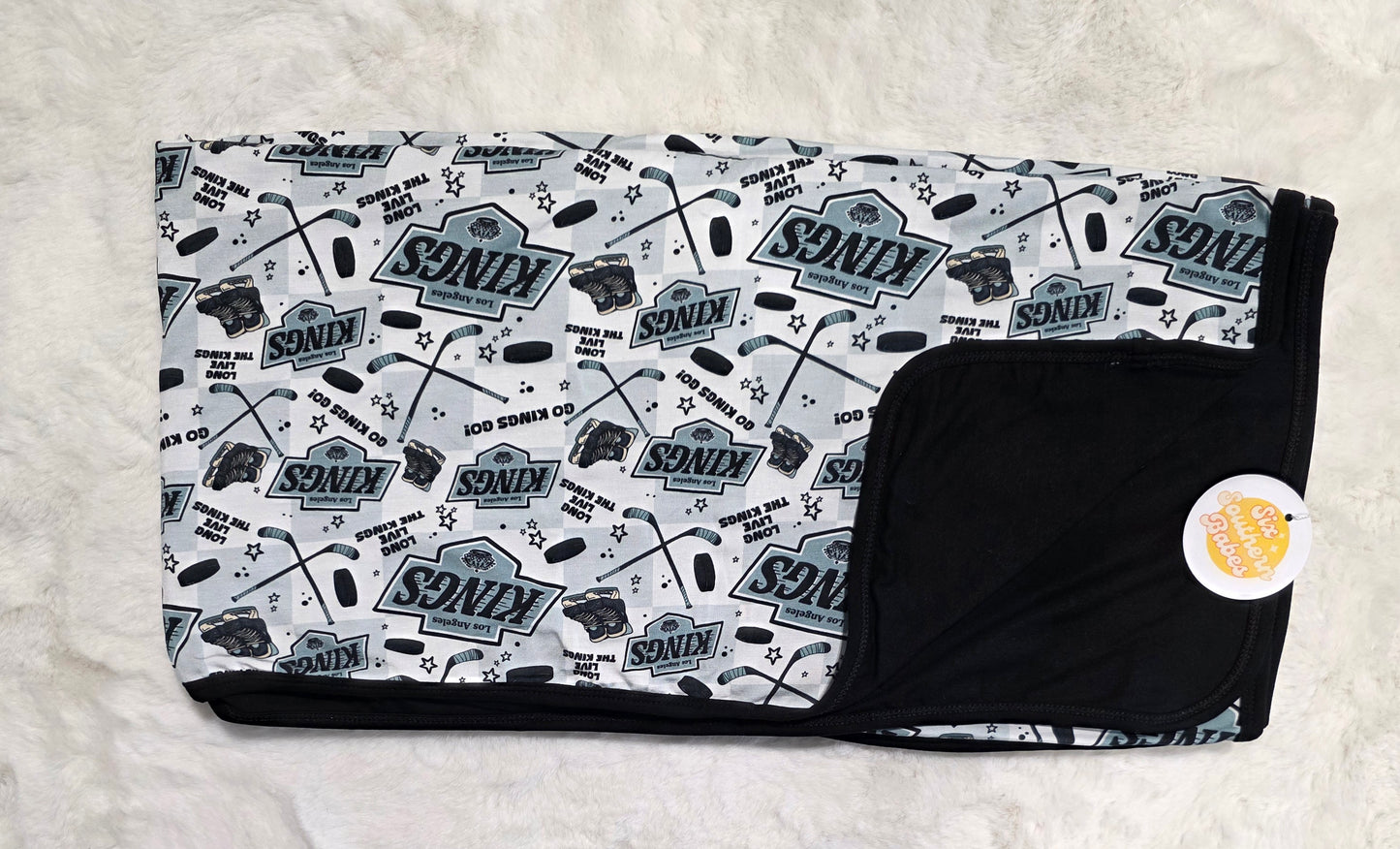Los Angeles Hockey Bamboo Blanket *RTS*