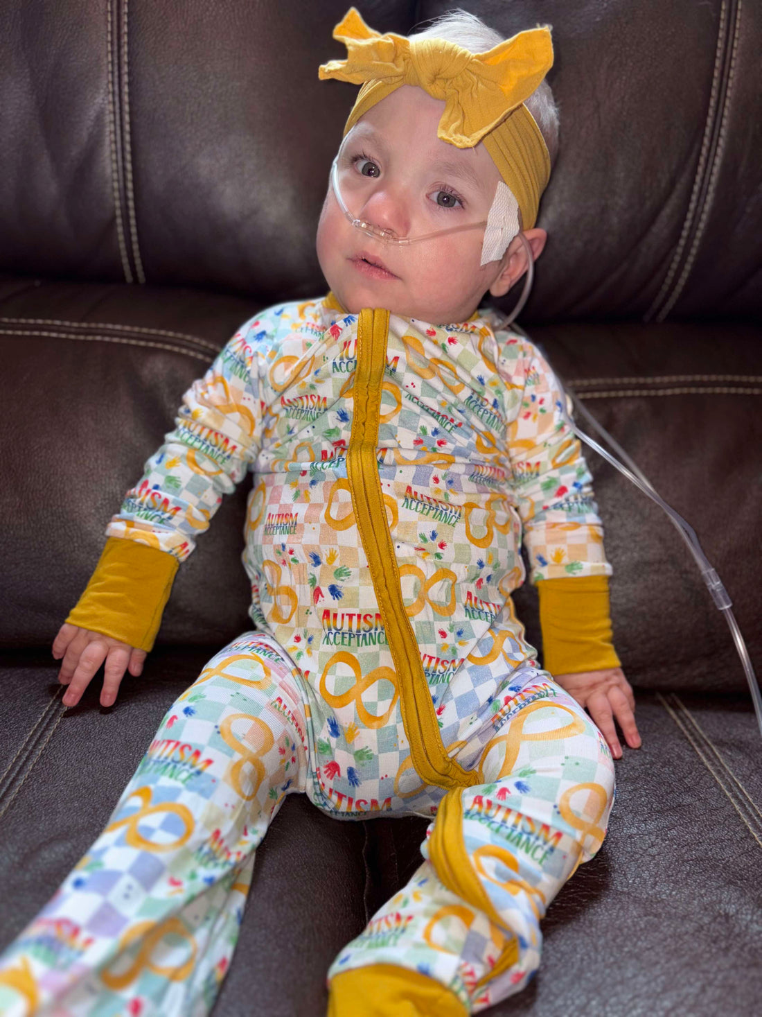 Autism Acceptance Medically Adaptable Zipper Sleeper *RTS*