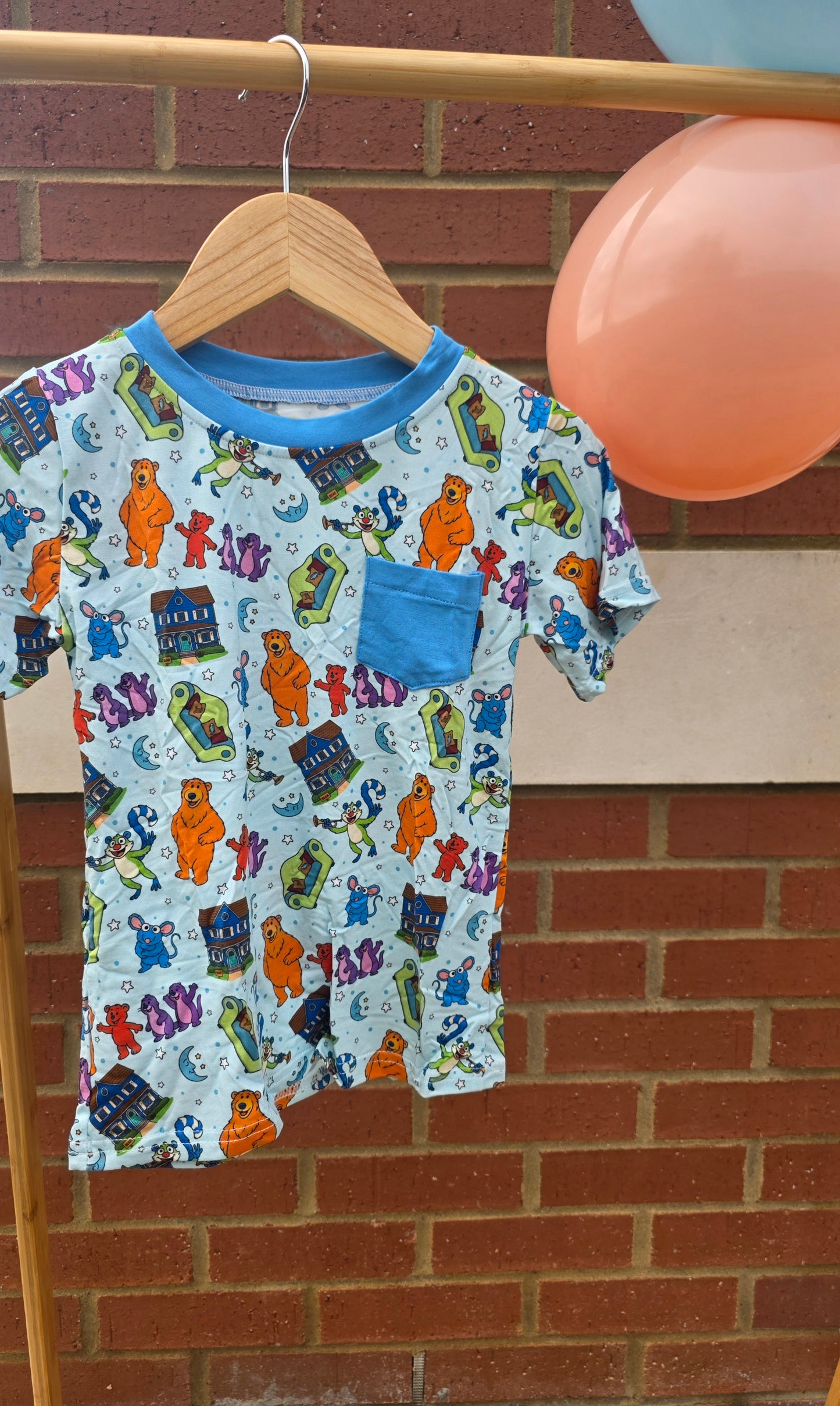 Blue House Besties Pocket T-Shirt *RTS*