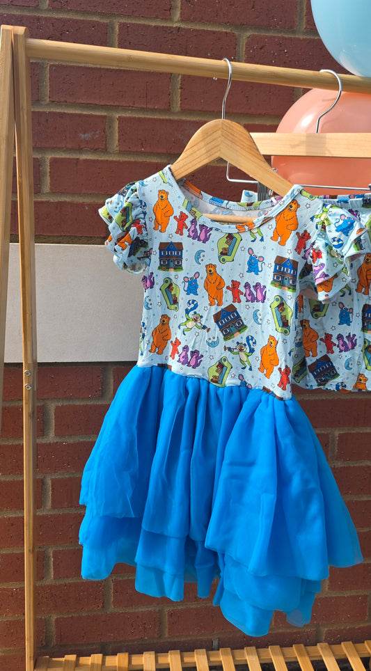 Blue House Besties Youth Tutu Dress *RTS*