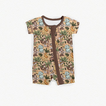 Safari Characters Zipper Shortie *RTS*