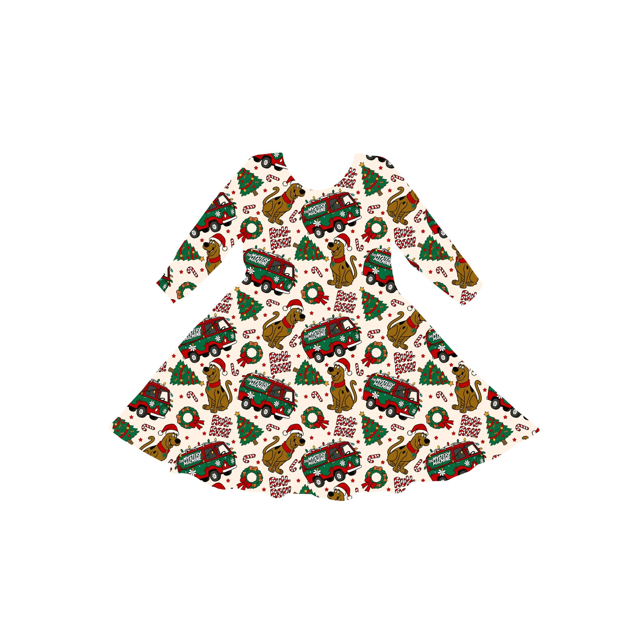 A Holiday Mystery Youth Twirl Dress *RTS*