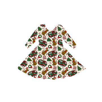 A Holiday Mystery Youth Twirl Dress *RTS*