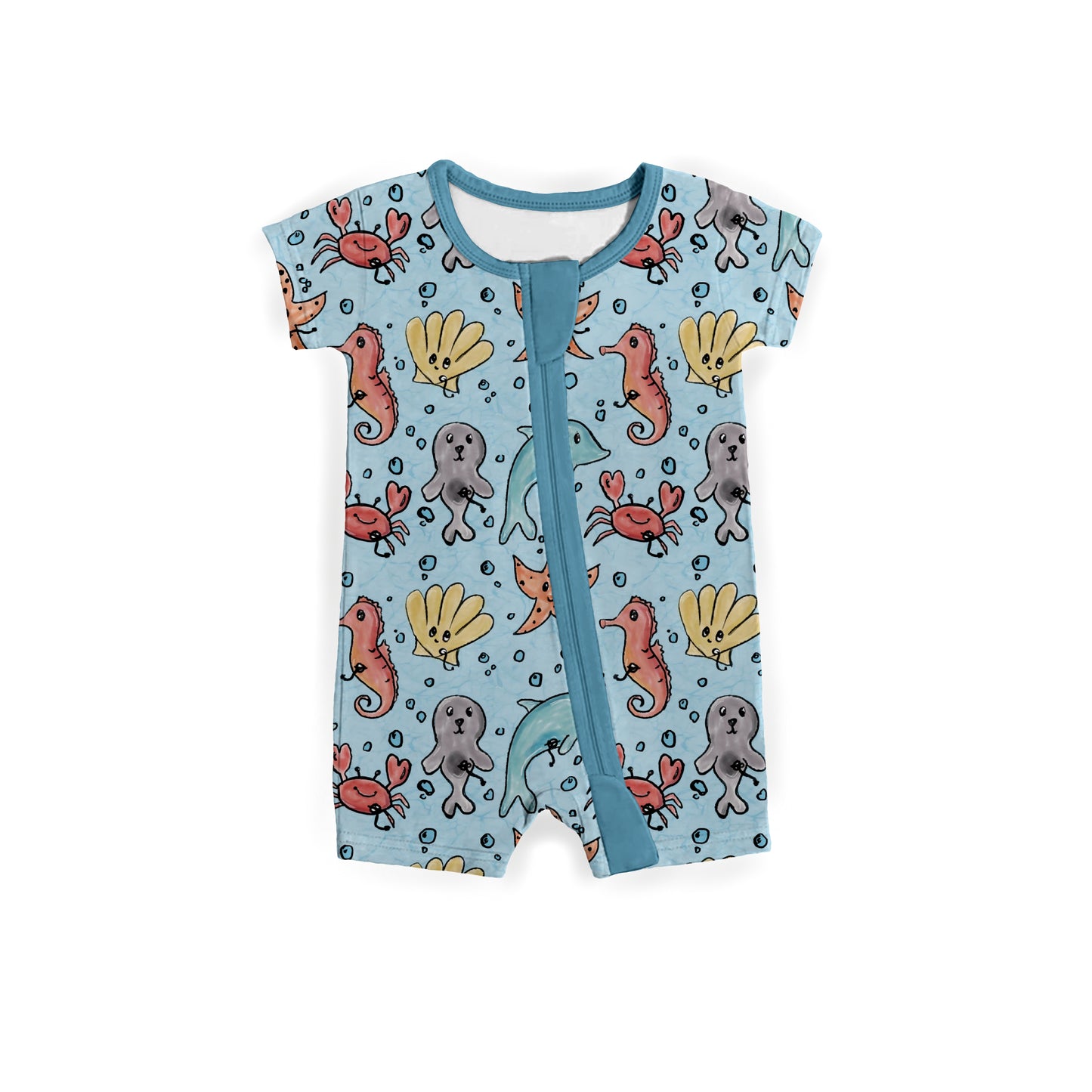 Tubie Sea Creatures Zipper Shortie *RTS*