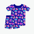 Neon Seashell Sparkle Youth Short Set *RTS*