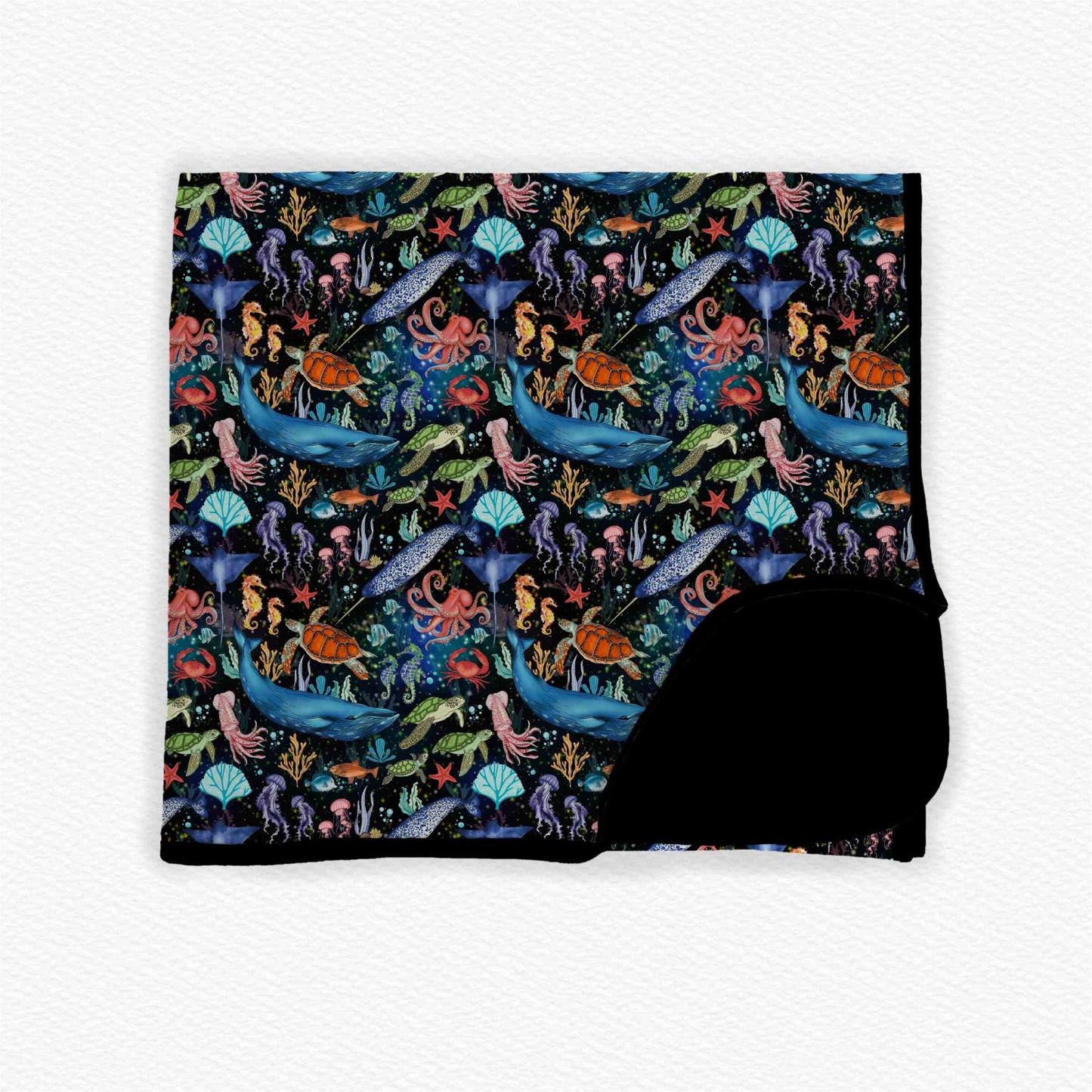 Deep Blue Darlings Bamboo Blanket *RTS*