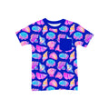 Neon Seashell Sparkle Pocket T-Shirt *RTS*