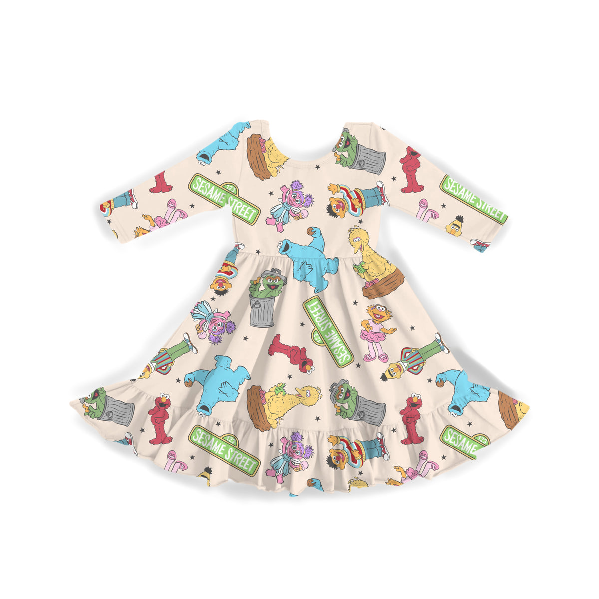 Street Full of Friends Youth Twirl Dress **PreOrder**