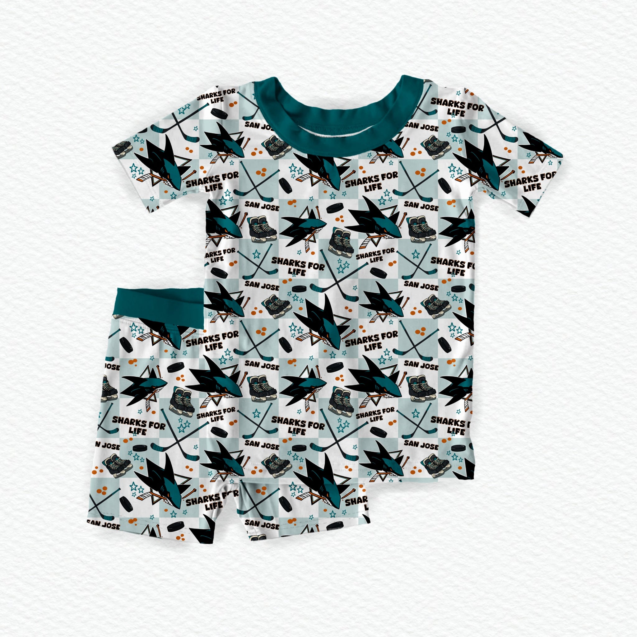 San Jose Hockey  Youth Short Set **PreOrder**